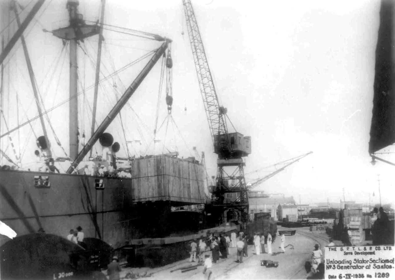 Usina Henry Borden em 1935